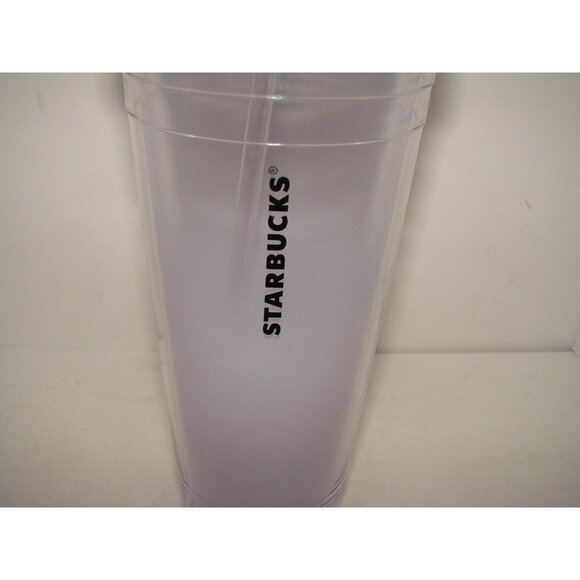 Starbucks Ombre Acrylic Screw Lid & Straw Cold Cup Tumbler 24oz Venti Cold 2012 - Picture 3 of 9